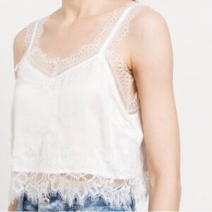 Actitude Twin-Set White Lace Tank Top Sz 42 Sz Medium / Large